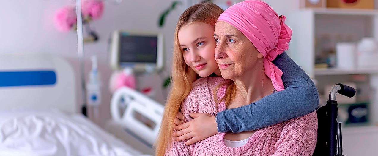 человеком с онкологией в хосписе